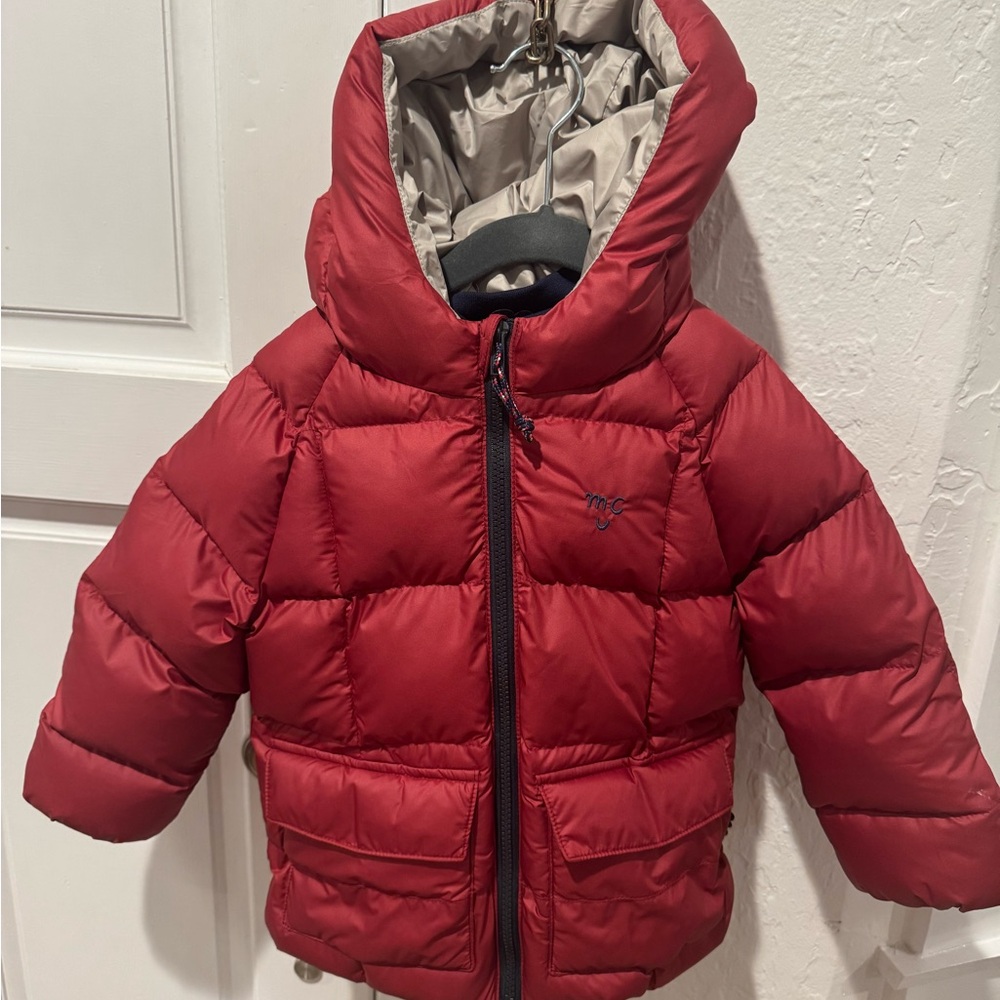 Mon Coeur New with Tags Cozy Red Puffer Jacket for Kids